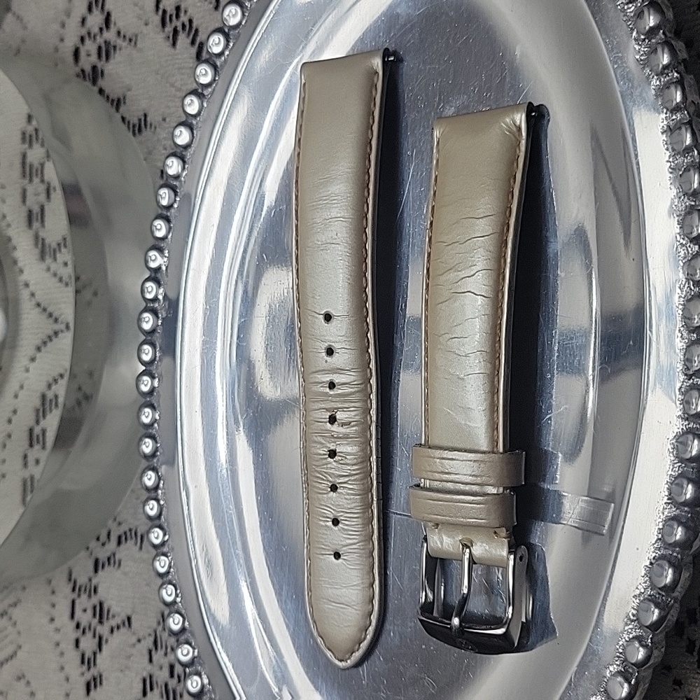 Michele 18mm Pearl Off White Watch Strap Band